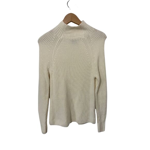 Armani Exchange Cream Knit Mock Neck Sweater xs - Certilogo Authenticated - Picture 2 of 11